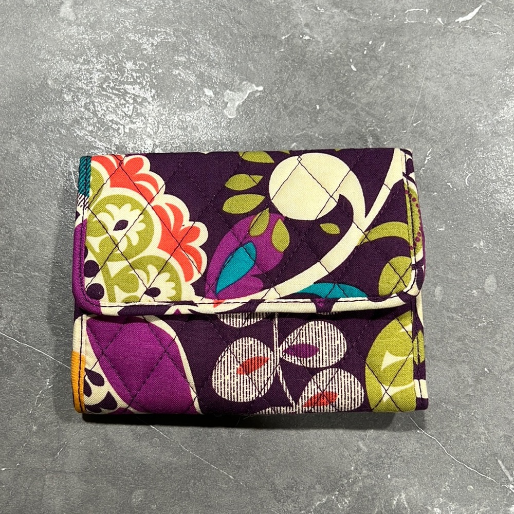Vera Bradley Euro Wallet in Plum Crazy